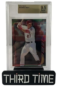 2014 Topps Finest Mike Trout #100 BGS 9.5 GEM MINT - Picture 1 of 3
