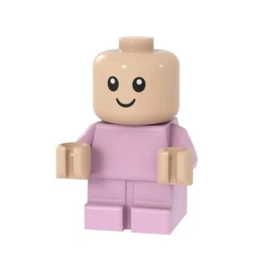 MOC Lego Minifig Figurine: Baby Pink Fast Shipping Perfect Gift - Picture 1 of 1
