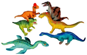 Dinosaurier Familie Bunt - 6 große Figuren - 32 cm groß - Lernspielzeug - Picture 1 of 5
