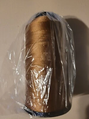 1 SPOOL COLOR GOLD BROWN BONDED NYLON TEX 70 SEWING THREAD - Image 1 of 2