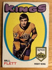 1971-72 Topps Bill Flett Hockey Card #47 Kings O/C Bad Corners & Edges