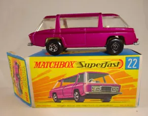 Matchbox Superfast No. 22 Freeman Intercity purple 1st Box illustration no label - Picture 1 of 11
