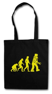 THE BIG BLACK ROBOT EVOLUTION II BANG THEORY Bolso de Algodón de Compras Hipster - Imagen 1 de 1