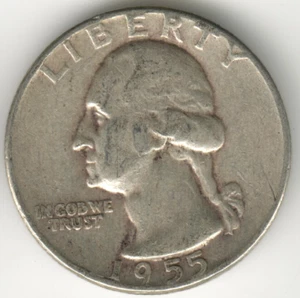 USA - 1955P - Washington ¼ $ - Silver Eagle - Low Mintage - #15023RG - Picture 1 of 2