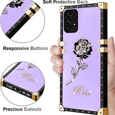 For Samsung Galaxy S22 S21 Ultra S23 A53 A52s Diamond Glitter Flower Case Cover