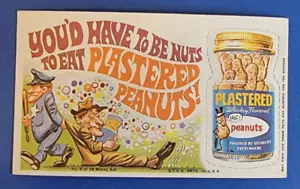 1969 VINTAGE WACKY PACKAGES ADS  #2 of 36  PLASTERED PEANUTS - Picture 1 of 2