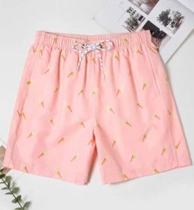Herren Eiskegel Badehose Shorts Medium Pink - Bild 1 von 6