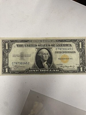 1935A $1 NEAR PERFECT BEAUTIFUL AU North Africa Silver Certificate! - Image 1 of 4