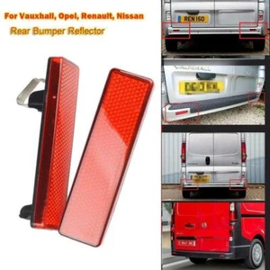 2x Rear Bumper Reflector For Opel Vauxhall Vivaro Movano A Renault Trafic Master - Picture 1 of 6