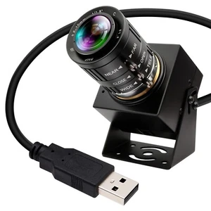 Cámara web ELP 5MP USB obturador global de alta velocidad cámara oscilante de golf con lente de 3,6-10 mm - Imagen 1 de 8