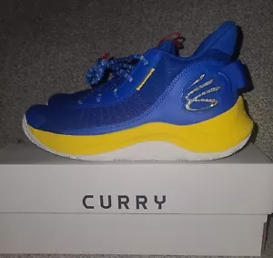 Scarpe da basket Under Armour uomo 10 donna 11,5 curry 3Z7 blu giallo bianco - Foto 1 di 7