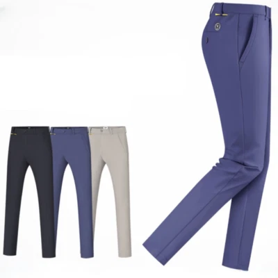 Waterproof Men Golf Trousers Thick Long Pant Male Velvet Golf Pants Windproof - Изображение 1 из 4