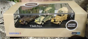 Oxford 1/76 3-Piece Austin Light Utility Truck Tilly British 76SET22 Retired - Picture 1 of 5