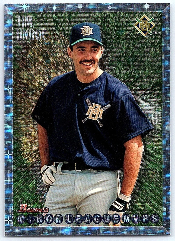 1995 Bowman Silver Foil Tim Unroe Rookie Milwaukee Brewers #226 - Image 1 of 2