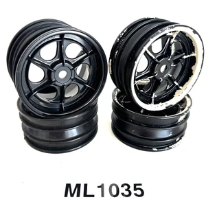 Tamiya Egress Vanquish 1/10 RC 3x Front 1x Rear 12mm Hex wheels rims OZRC ML1035 - Picture 1 of 18