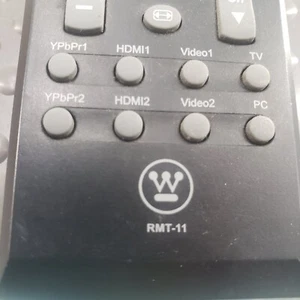 Mando a distancia Westing House RMT-11 sin cubierta trasera a batería negro - Imagen 1 de 11