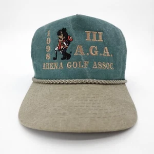 Vintage Arena Golf Association Hat Cap Snap Back Green Trucker 1998 90 Cobra Cap - Picture 1 of 14