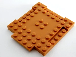 2 LEGO Dark Medium Flesh Plates Base Board 8 x 8 with Cutout & Ledge (15624) - Picture 1 of 2