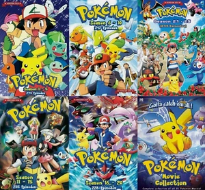 Pokemon Series (Season 1 - 25 + 21 Movie) ~ USA English Audio ~ DVD + Free Gift - Imagen 1 de 8