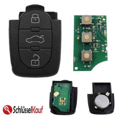 KONIKON Trasmettitore Chiave Auto 4D0837231N 433,9 MHz adatto per AUDI A3 A4 A6 A8 TT