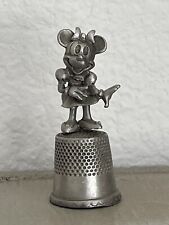 Disney Minnie Mouse Thimble Pewter Sewing Collectible