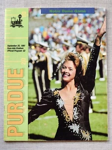 1991 Purdue Boilermakers vs Notre Dame Football Program. NCAA Football Coke Cola - Picture 1 of 6