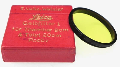 Leica POOBV Gelbfilter 1 for Thambar 9cm f2.2  #Box 2  - Image 1 of 4