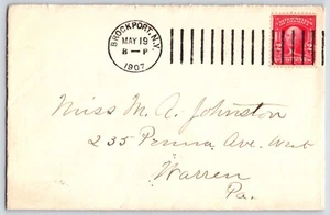 1903 Doremus Machine Cancel - Brockport, NY to Warren PA (#319) VF - Picture 1 of 3