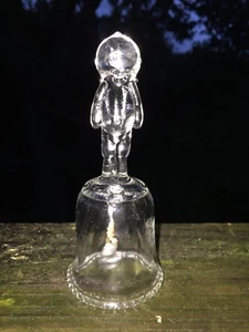 French Provincial 5.5/2.5 KEWPIE DOLL Glass Bell SWEET ART NOUVEAU Antique ❤️j8 - Picture 1 of 5