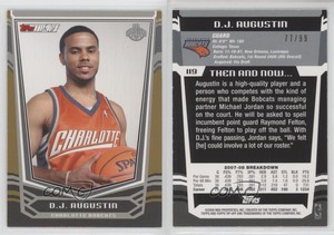 2008-09 Topps Tip-Off Gold /99 DJ Augustin #119 Rookie RC