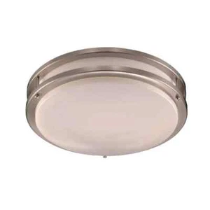 Bel Air Lighting Barnes 9.5 in.18-Watt Brushed Nickel Integrated LED Flush Mount - Picture 1 of 3