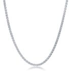 Sterling Silver Spiga Chain - Rhodium Plated