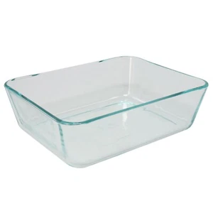 Plato de almacenamiento de alimentos rectangular de vidrio transparente Pyrex 7212 Simply Store de 11 tazas - Imagen 1 de 2