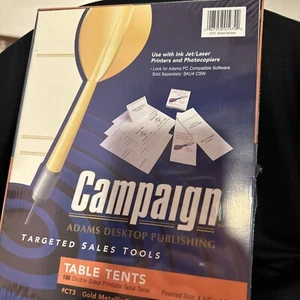 TABLE TENTS  by Campaign 4-1/4" x 4-5/16" 100 Double-SIded - Picture 1 of 2