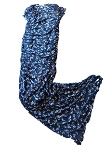 Vestido sin Mangas Mariposa Y2K Retro Años 90 Negro Floral Malla Midi Talla XL Caprichoso Hada - Imagen 1 de 6