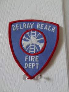 DELRAY BEACH Florida FIRE DEPT. Patch. High Quality Cheese Cloth Back. - Picture 1 of 3