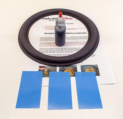 MW AUDIO JL Audio 10W0 10W1 10W6 Subwoofer Refoam Kit - 1 Foam w/ Shims