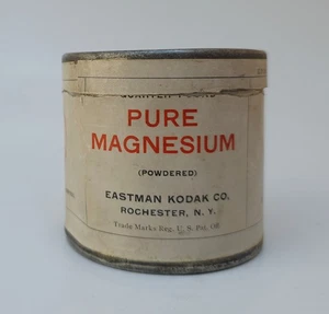 Vintage antike Eastman Kodak reines Magnesium Flash Pulver Dose - Bild 1 von 11