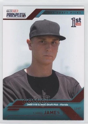2009 TRISTAR Prospects Plus Red /5 Chad James #14 - Image 1 of 2