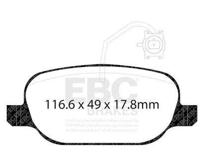 Juego de pastillas de freno traseras para Alfa Romeo 4C 2015-2020 2016 2017 2018 2019 MM693WM Foto 1 de 3