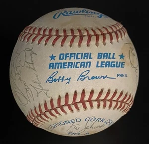 CLEVELAND INDIANS 1986 TEAM SIGNED BASEBALL CARTER NIEKRO JACOBY SNYDER YETT - Picture 1 of 8
