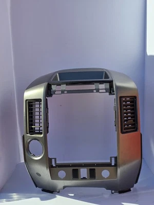 04-07 Nissan Titan Armada tablero central radio aire acondicionado bisel acabado gris OEM Foto 1 de 4