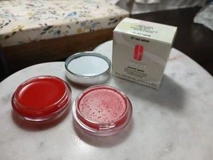 Clinique Sweet Pots Sugar Scrub & Lip Balm 01 RED VELVET .41oz New, AS PICT! - Picture 1 of 1