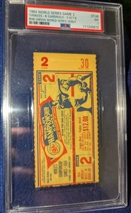 Biglietto St Louis Cardinals Baseball Game 1964 2 Gibson PSA 7 gradi World Series - Foto 1 di 2