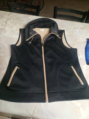 Chaleco forrado de vellón negro grande EP PRO para mujer Foto 1 de 3