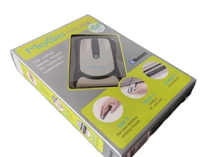 2 x MoGo Mouse- Slim & Bluetooth -  Rechargeable Inside Laptop PC Card Slot - Image 1 of 4