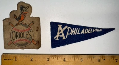 2 Antique Baseball Patches; Orioles & Philadelphia - Image 1 of 4