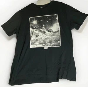 Levi's T-Shirt Men's 2XL Black Short Sleeve Crew Neck Graphic Classic Print - Picture 1 of 8