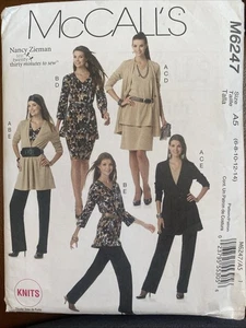McCALL'S Zieman UNCUT Pattern M6247 Misses Size 6-14 Knit Jacket Top Skirt Pants - Picture 1 of 3