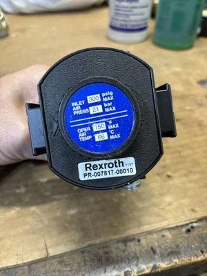 REXROYH BOSCH GROUP PNEUMATIC REGULATOR PR-0077817-00010 - INLET AIR PRES-300PSI - Image 1 of 4